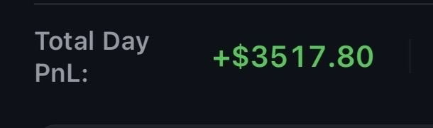 +$3,517.80 Day P&L