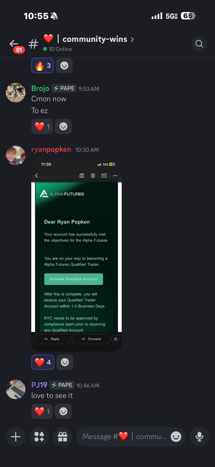 Alpha Futures Funded — Ryan